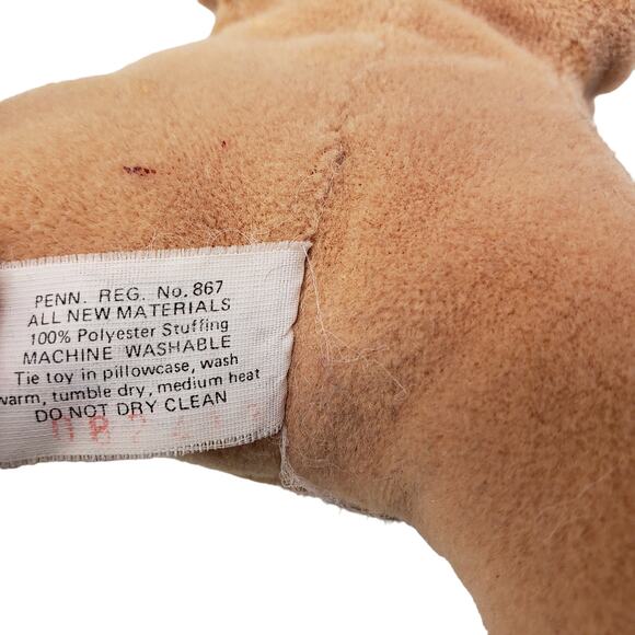 Vintage 1980s Pound Purries Small Orange Stripe Tabby Kitty Cat Plush Kitten 7" - Picture 6 of 11